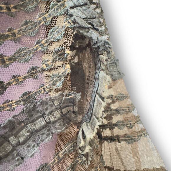 Antique Edwardian Lace & Silk Mourning Cape Victorian Tassel Trim 1900s Vintage - Picture 7 of 16